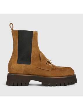 Gucci Horsebit Suede Ankle Boots(PLEASE REQUEST YOUR SIZE BEFORE PURCHASING)